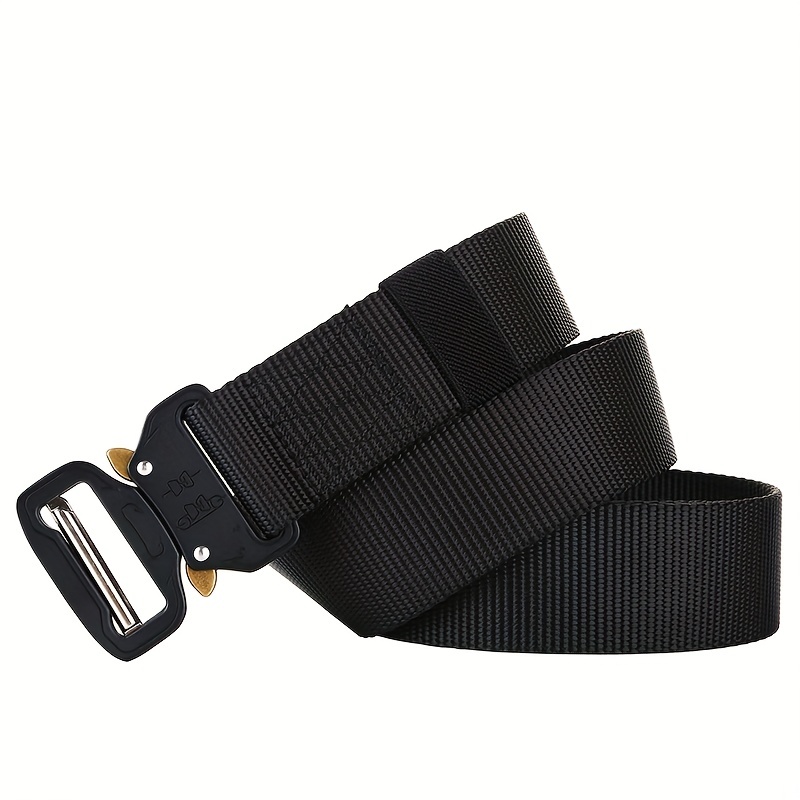 Nylon Tactical Belt Quick Release Buckle Elastic