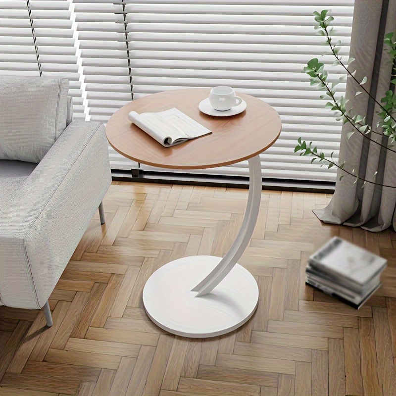 Small Coffee Table Round Snack Table Portable And Space - Temu