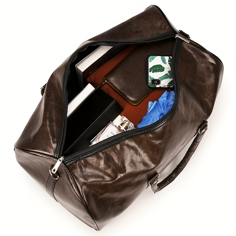 Men's Travel Duffle Bag, Large Capacity Portable Handbag Overnight Bag For  Men Women, Luggage Bag Waterproof Casual Men's Foldable Travel Bag - Temu