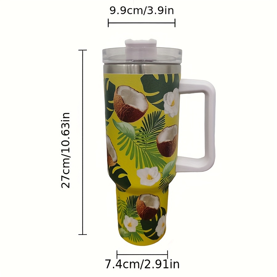 Tumbler With Handle And Straw Lid Portable Vacuum Cup Sealed - Temu