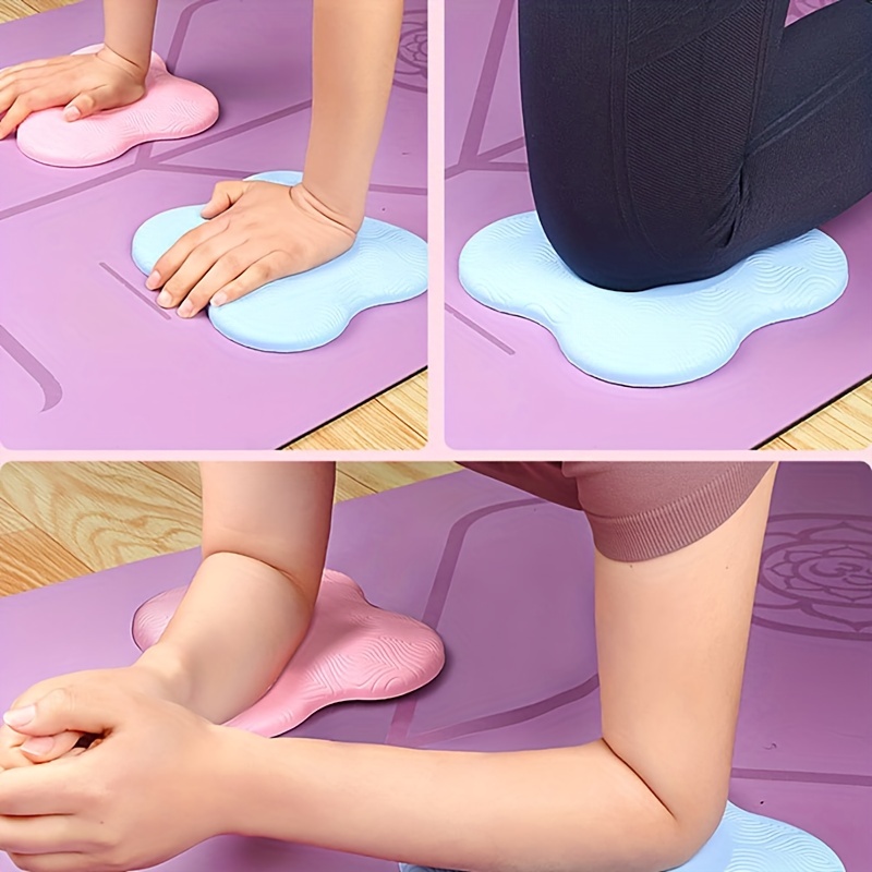 HEQU Yoga Knee Pad Cushion Comfortable Yoga Knee Support Pad Anti-Slip Yoga  Kneeling Pad, Yoga Mat Pilates Exercise Sports 