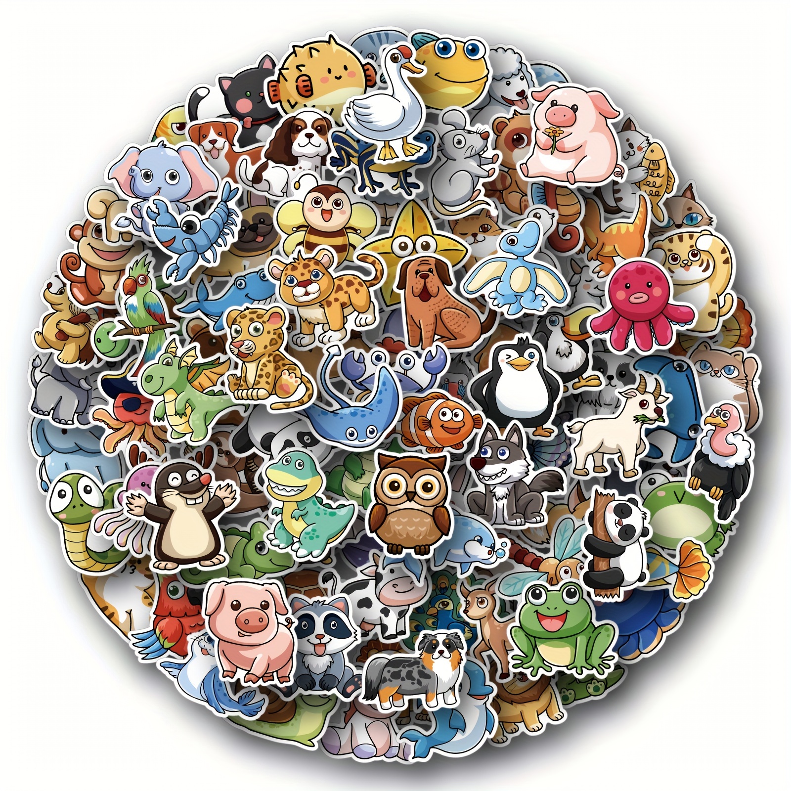 Cute Animal Stickers vinyl Waterproof Stickers For Laptop - Temu