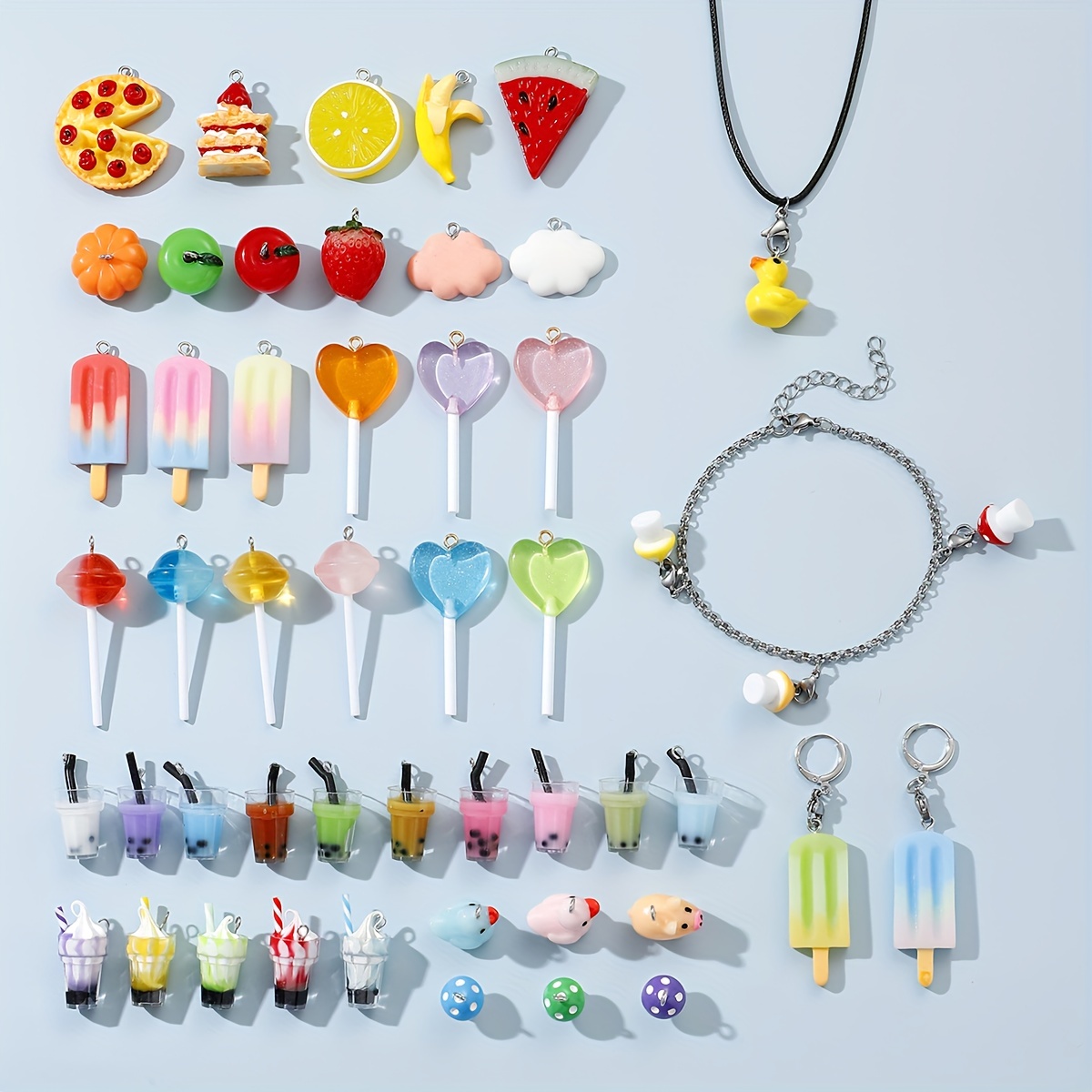 20Pcs Colourful Enamel Drip Oil Mini Cute Charms For Jewelry Making Smiling  Cloud Pendant DIY Bracelet Earrings Accessory Crafts - AliExpress