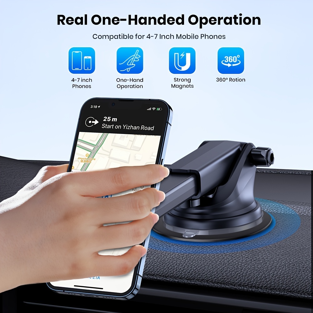 Industrial Strength Suction Cup Car Phone Mount Holder