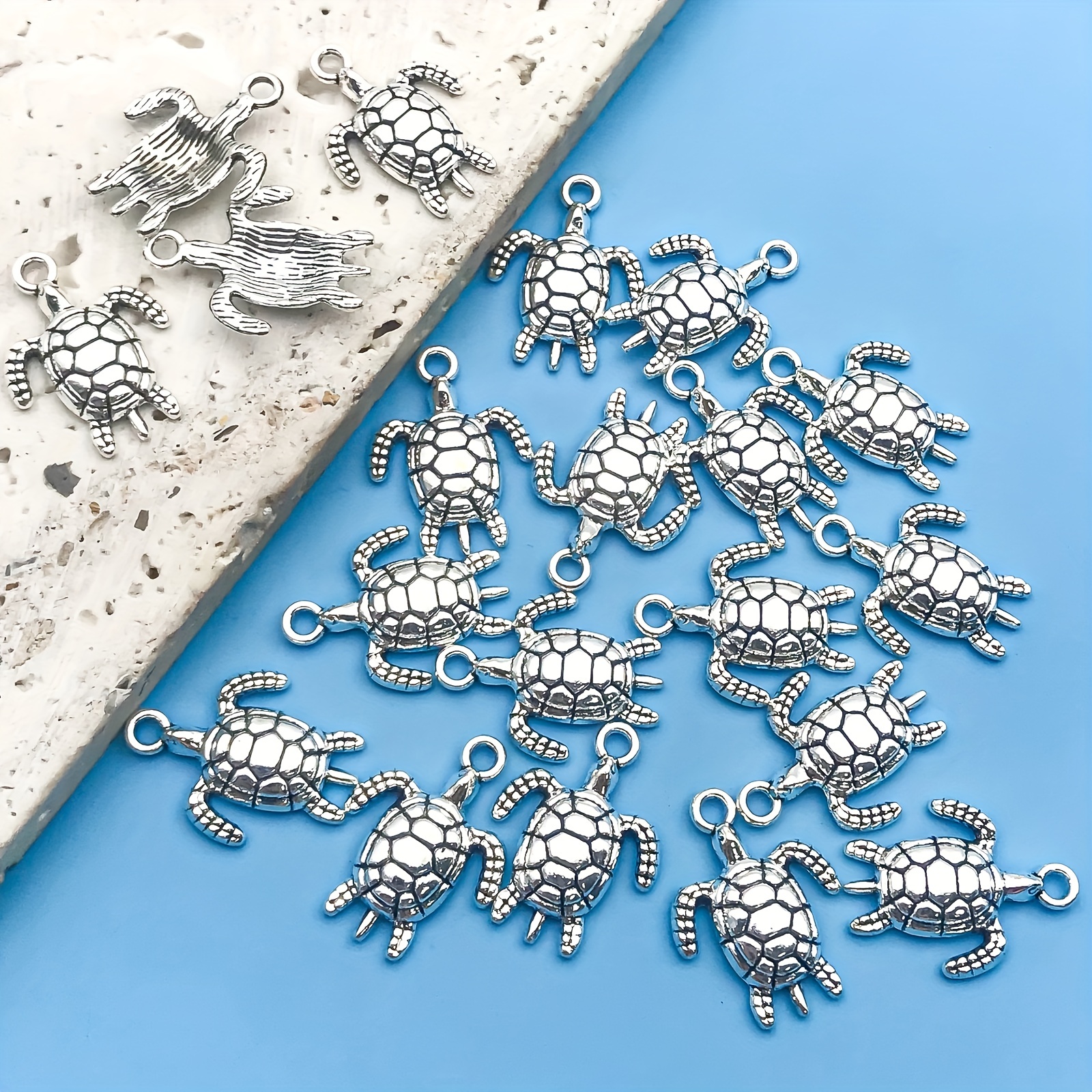 10pcs 15x12mm Antique Silver Color Jellyfish Beads For Jewelry Making DIY  Jewelry Findings