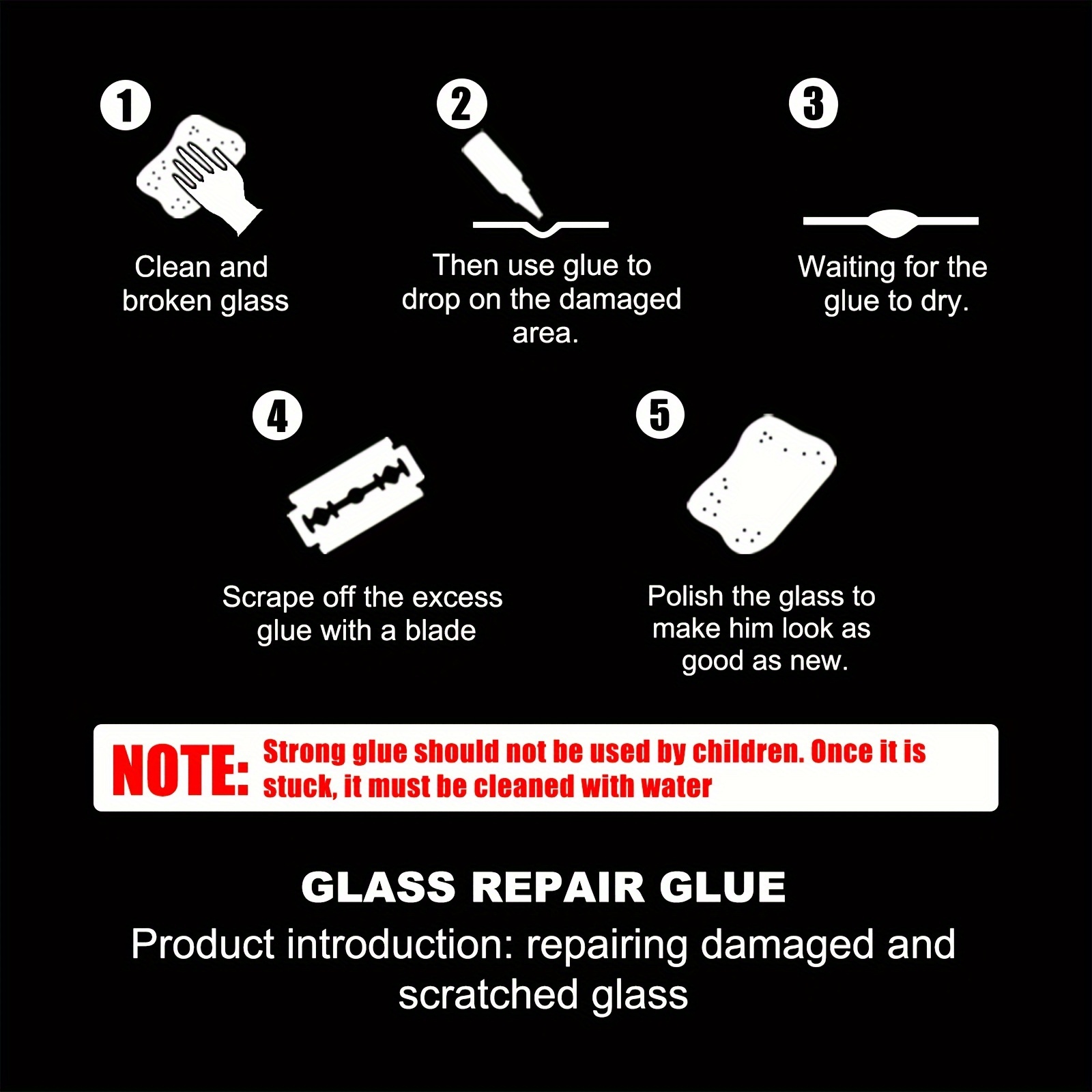 Auto Windschutzscheiben Reparatur Set, Glas Rissreparatur Werkzeug, Glas  Kratzer Reparatur Werkzeug, Schnelle Reparatur Von Glasbrüchen Und Kratzern  An Autofensterscheiben