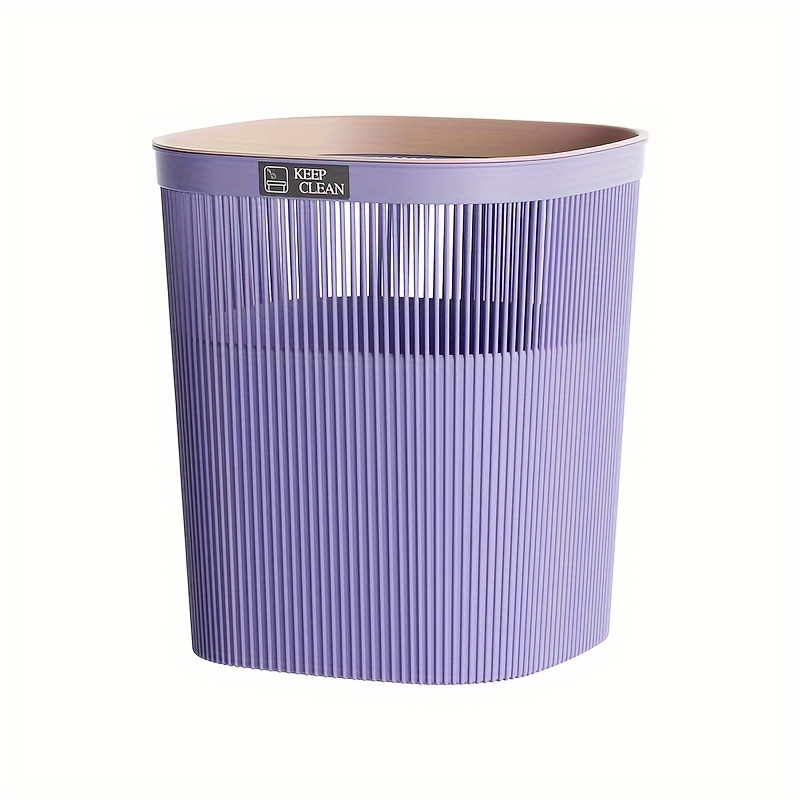 Plastic Lidless Trash Can, Medium Garbage Can With Pressure Ring, Kitchen  Bathroom Bedroom Living Room Dorm Office Toilet Garbage Can - Temu United  Arab Emirates