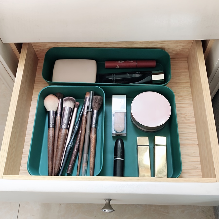 Minimalist Plastic Cosmetic Storage Box For Bathroom Vanity - Temu