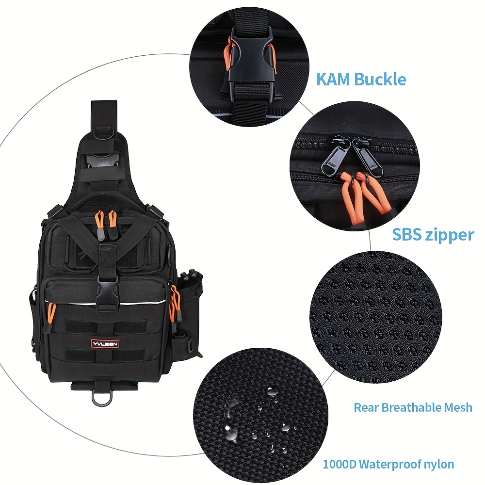 Ultimate Fishing Tackle Backpack Waterproof Rod Holder - Temu Japan