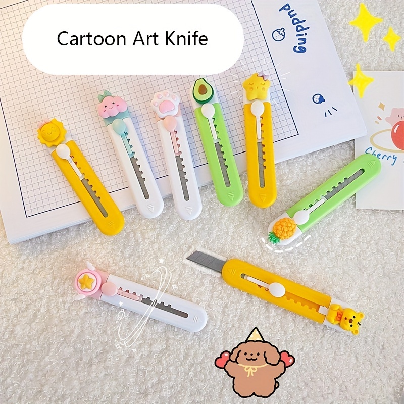 Mini Cute Cartoon Paper Cutter Small Utility Knife Unpacking - Temu