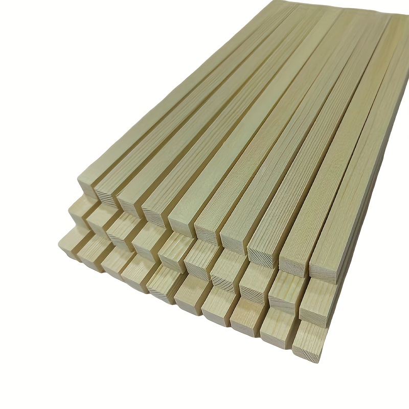 Wooden Square Dowel Rod Small Wood Square Strips For Crafts - Temu