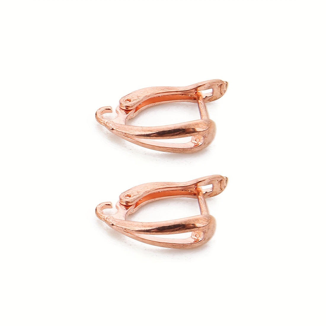 D shaped French Spring Ear Clip Ear Hook Leverback Earrings - Temu