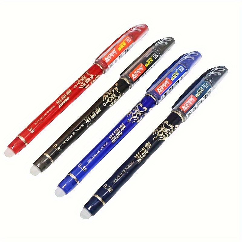6/18Pcs/Set Kawaii Cartoons Erasable Pen 0.5mm blue ink Cute Gel Pens  Washable handle