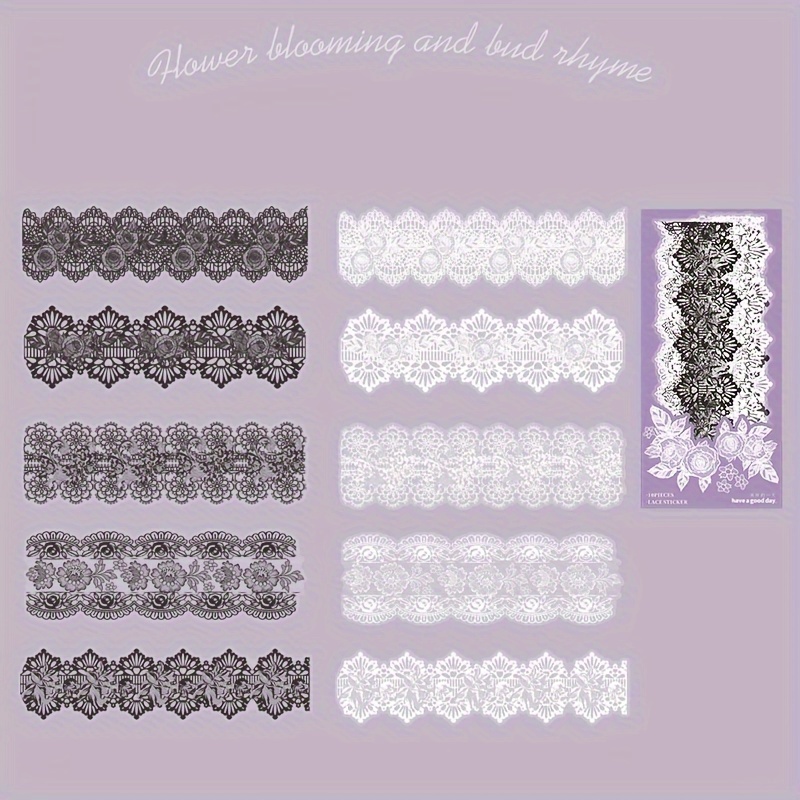 Blooming Flower Stickers 8 Style