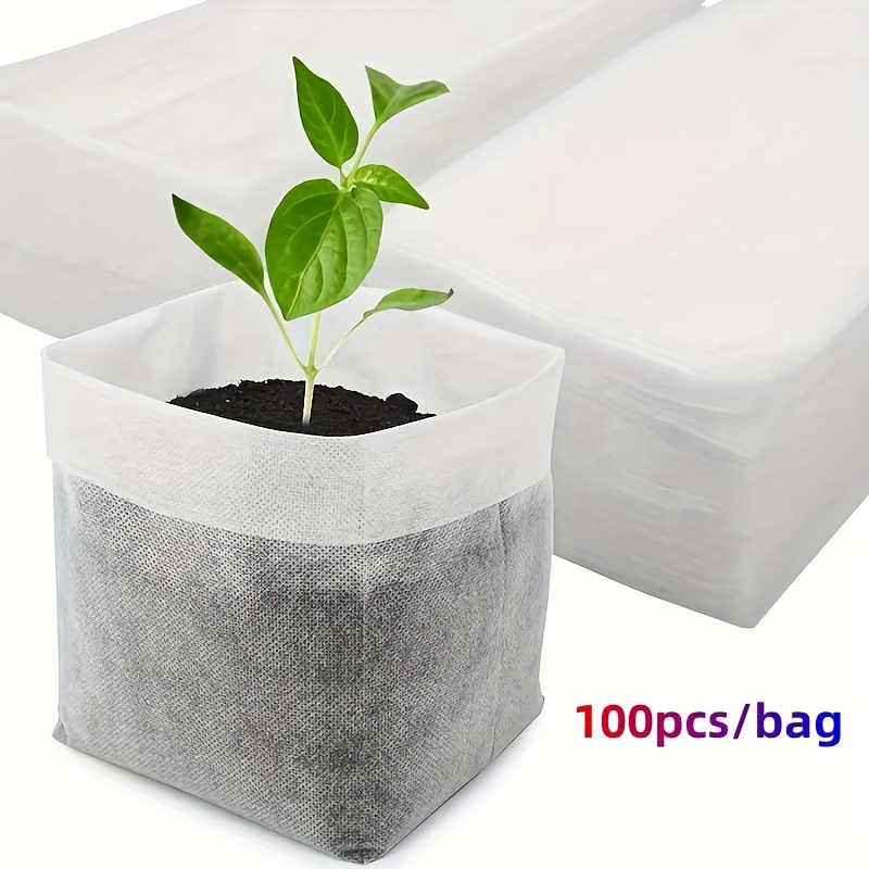 150pcs, Sacs De Pépinière De Graines Biodégradables, Sacs De