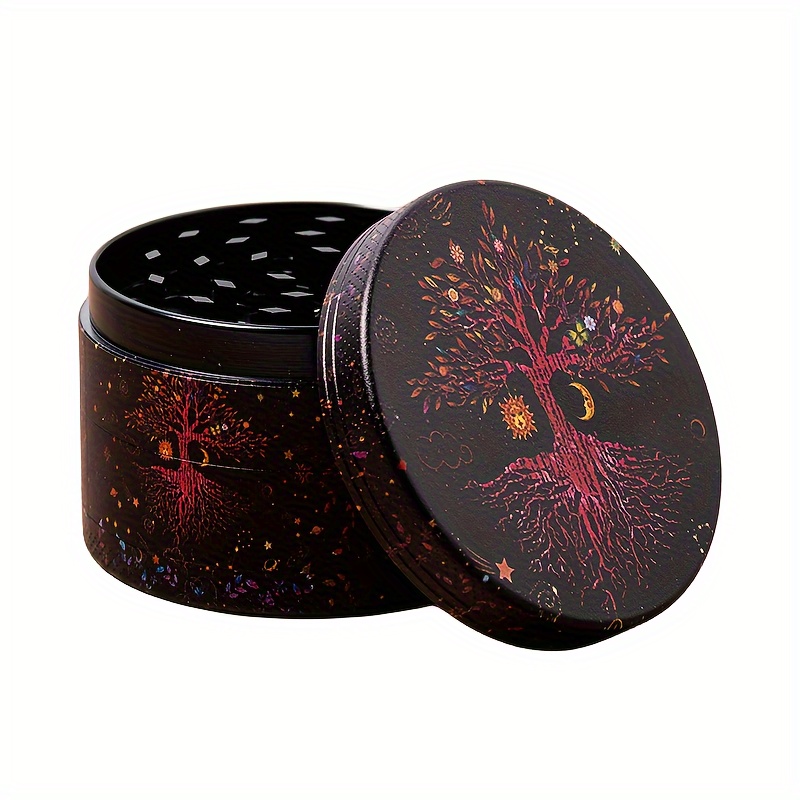 Bohemian Tree Of Life Aluminum Grinder, Spice Grinder, Kitchen Grinder -  Temu