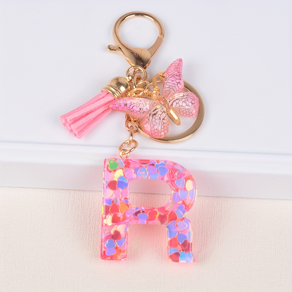 Letter Keychain, Alphabet Butterfly (1260117)