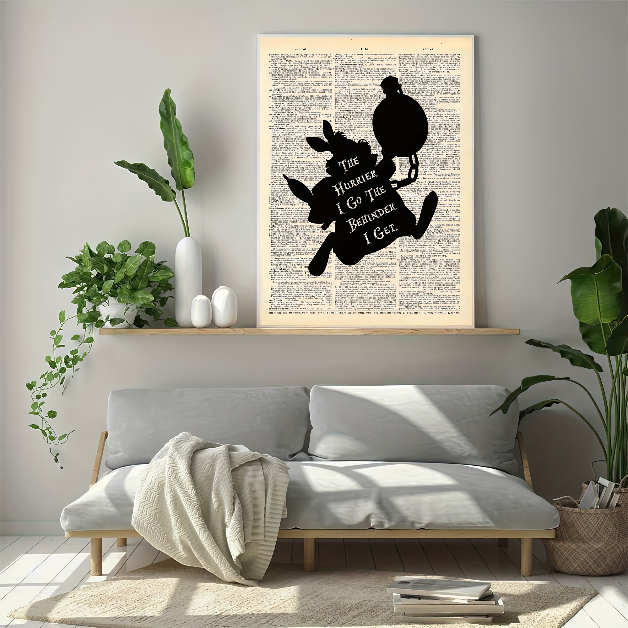 Alice in Wonderland Print Mad Hatter Quote Art Prints Poster Gift for Kids  Bedroom Decor Gift Kid Nursery Art for Kids Kids Poster 029 