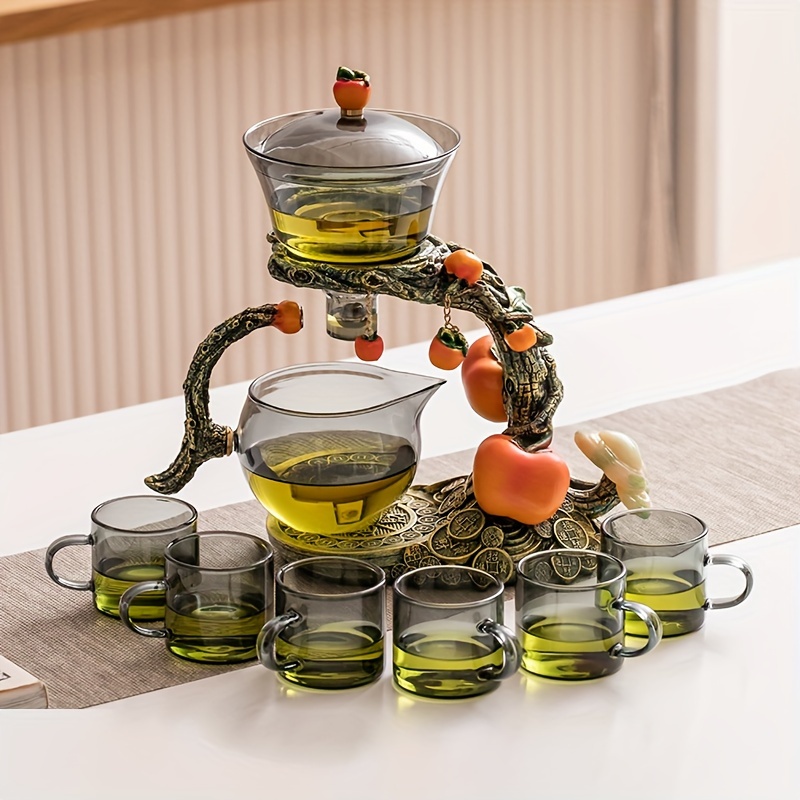Everything goes well means persimmon automatic tea set lazy tea maker –  Pu'er Phonograph Tea house