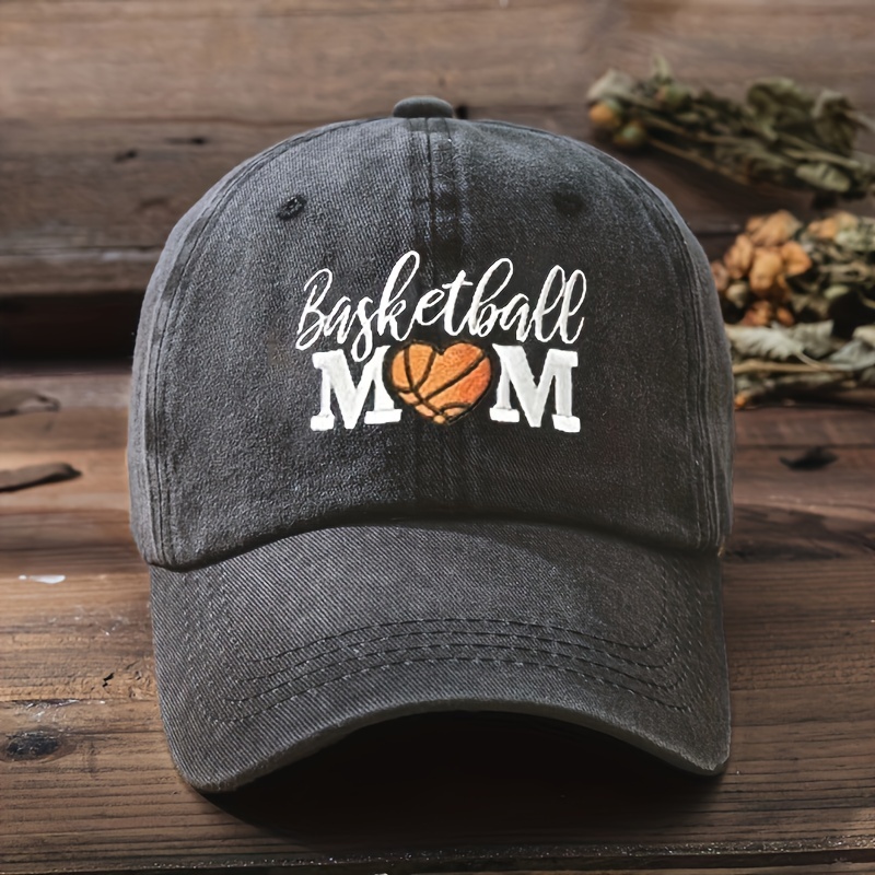 Basketball Mom Baseball Embroidered Washed Distressed - Temu