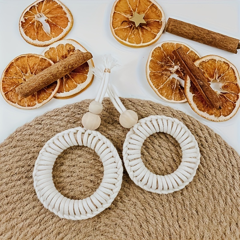 12-100mm DIY Unfinished Wooden Rings Natural Wood Rings for Crafts Wood  Hoops Ornaments Connectors Jewelry