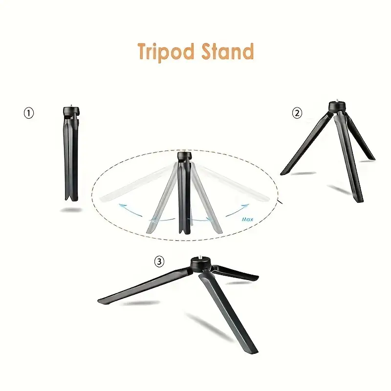 1pc 10 led ring fill light with tripod and phone holder dimmable phone stand for youtube video photography selfie vlog makeup live streaming details 2