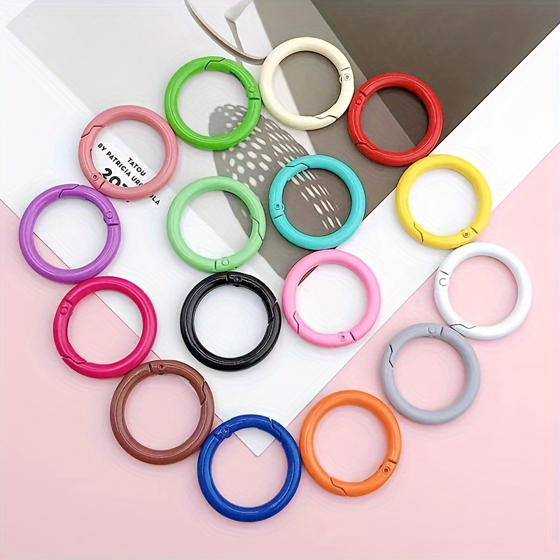 5Pcs/lot Metal O Ring Spring Clasps Openable Round Carabiner Keychain Bag  Clips Hook Dog Chain Buckles Connector For DIY Jewelry – the best products  in the Joom Geek online store