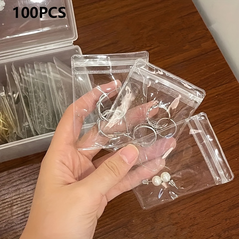 Anti oxidation Jewelry Bags Clear Jewelry Zipper Bags Small - Temu