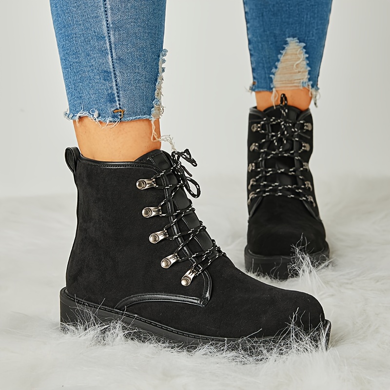 London rebel lace hot sale up platform boots