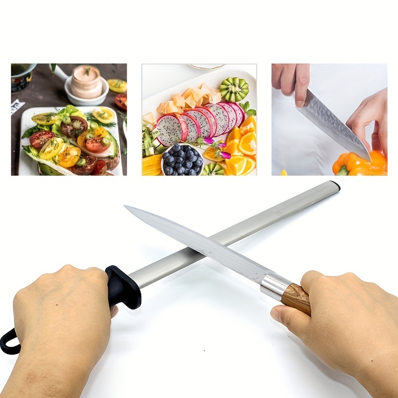 1pc, Knife Sharpener, Sharpening Tools, Sharpener Rod, Professional  Sharpening Bar, Diamond Knife Sharpener Stick, Safety Design Kitchen  Portable Knif