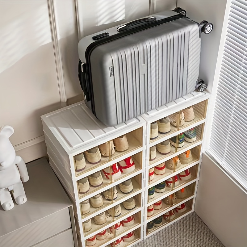  PURELOVEE 30-Pair Shoe Rack Shoe Organizer DIY Shoe Storage  Modular Plastic Shoes Cabinet with Transparent Doors, Cabinet Shelf  Organizer for Entryway, Closet : Home & Kitchen