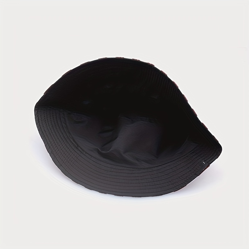 Black Funky American Flag Hat, Men's European and Sunscreen Women's Trendy Bucket Hat,Temu
