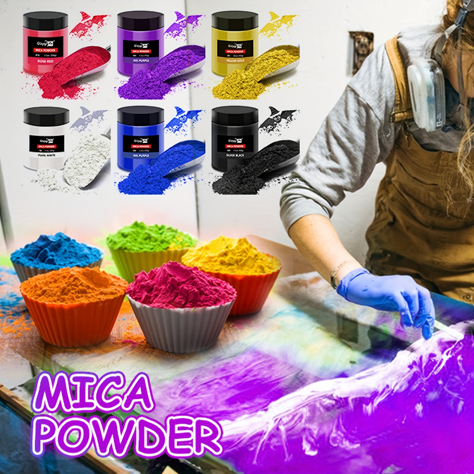 Slime Pearl Pigment Powder Various Colours to make your own slime colour art