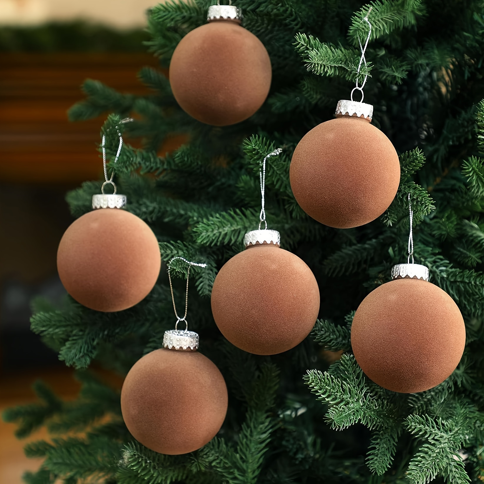 Clearance!Velvet Christmas Balls, Velvet Christmas Ornaments for