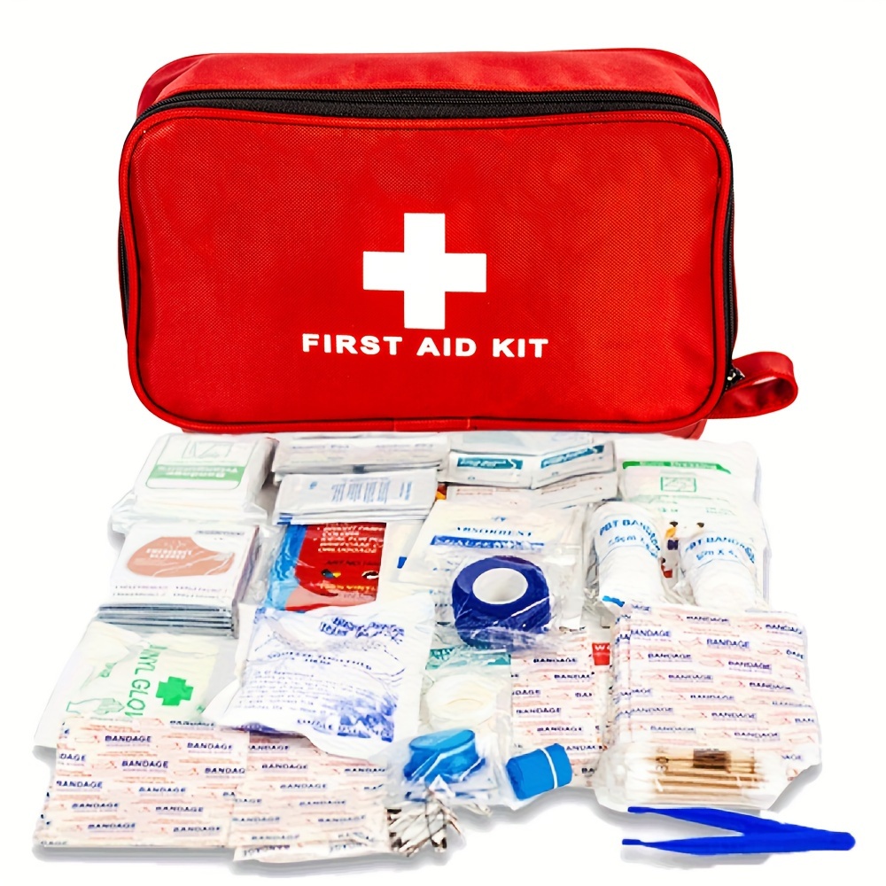 Kit de primeros auxilios profesional de 200 piezas para el hogar, el coche  o el trabajo: Suministros médicos de emergencia para camping, caza