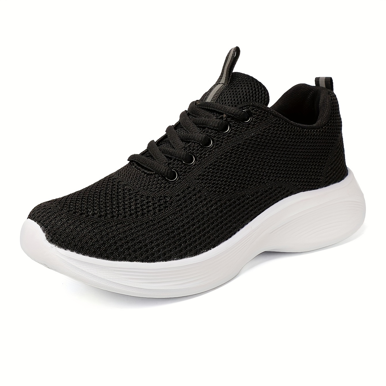 Solid black sale trainers