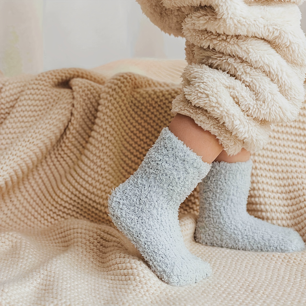 3 paires de chaussettes antidérapantes bébé enfant de 1 à 3 ans