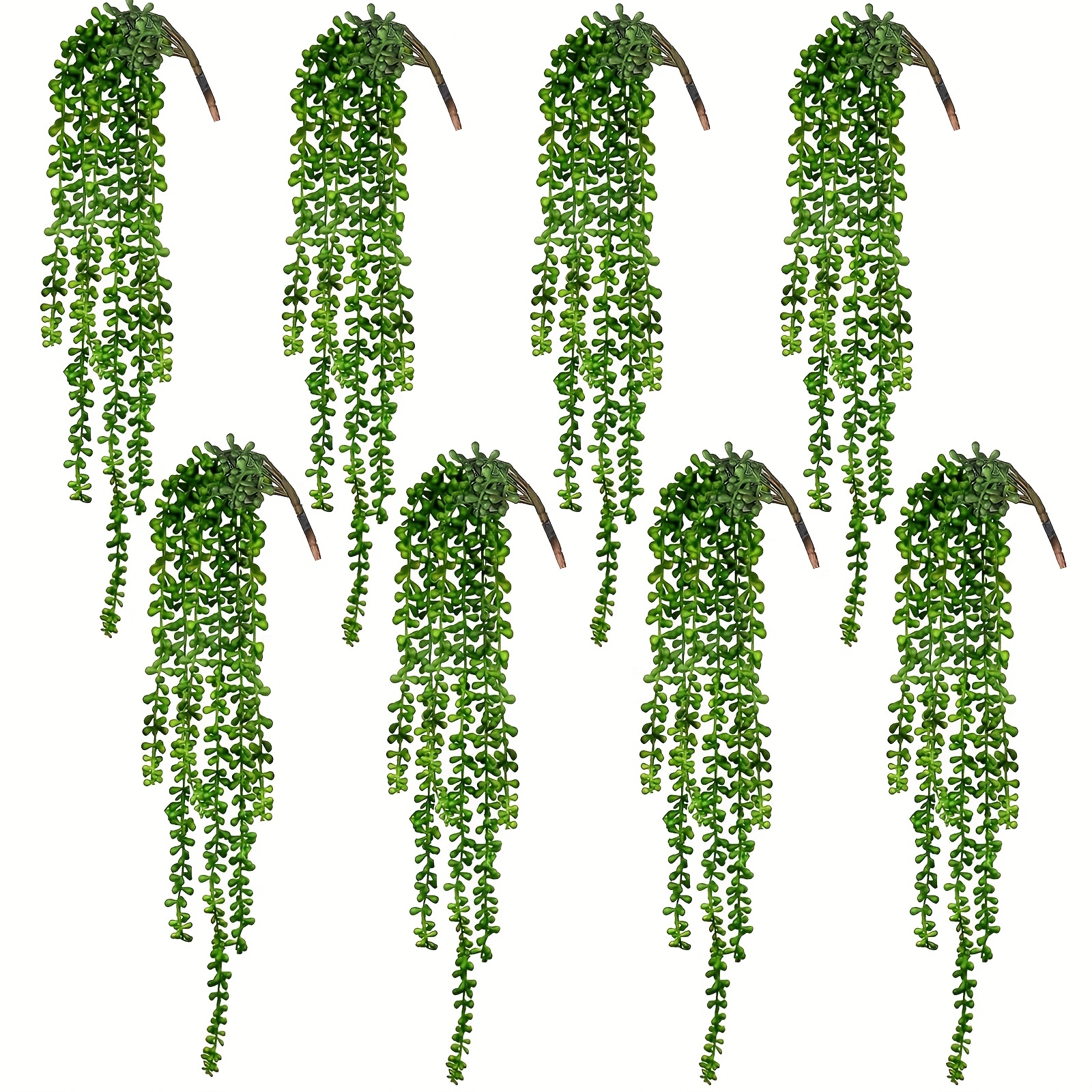Briful Fake Hanging Plants String of Pearls Plant Hanging Succulents Plants Artificial Realistic Small Faux Plants in Pots for Home Bedroom Living