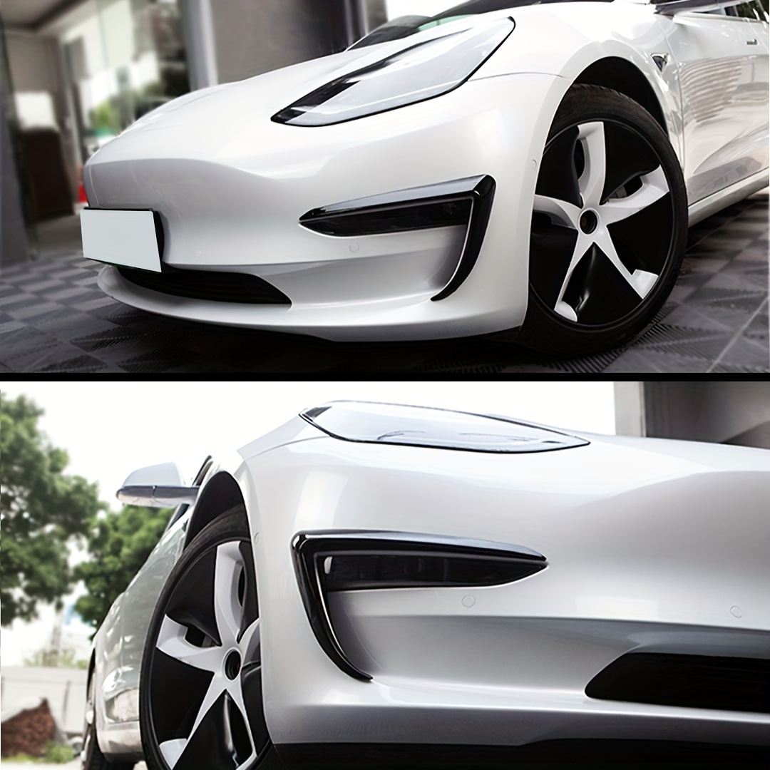 Front Fog Light Cover Eyebrow Spoiler for Tesla Model Y