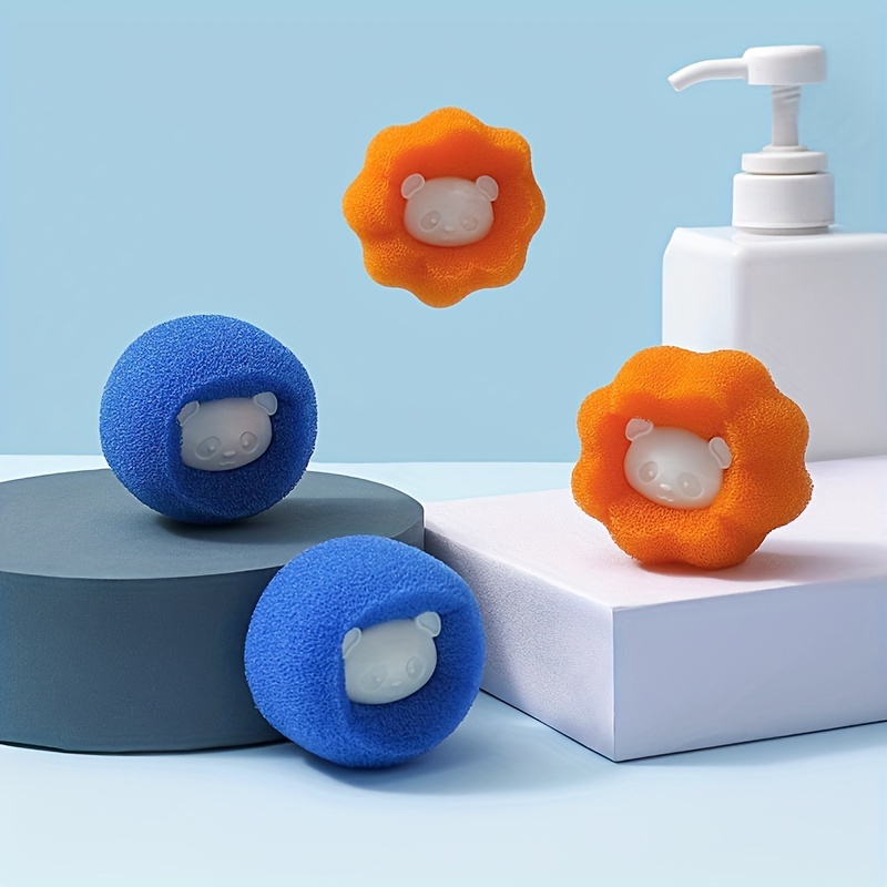 SolwDa 3 bolas de limpieza de eliminación de vello antienrollamiento de ropa,  removedor de pelo reutilizable, lavadora, captador de pelo, pelotas, – Yaxa  Colombia