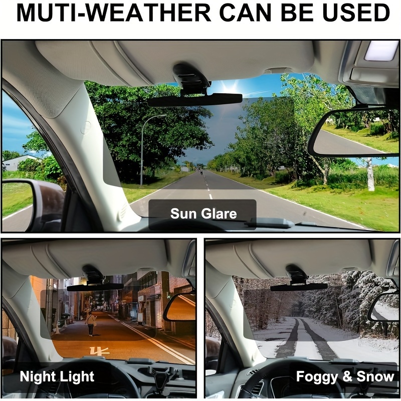 Sun Visor Extender for Cars, 2 in 1 Day/Night Car Sun Visor