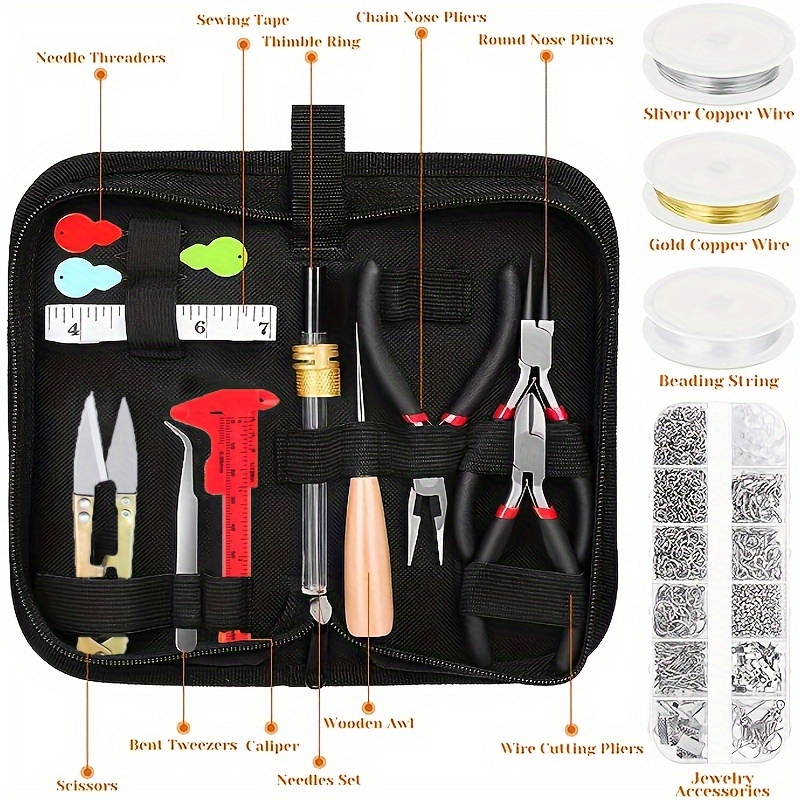 Jewelry Making Supplies Kit With Jewelry Tools Jewelry - Temu