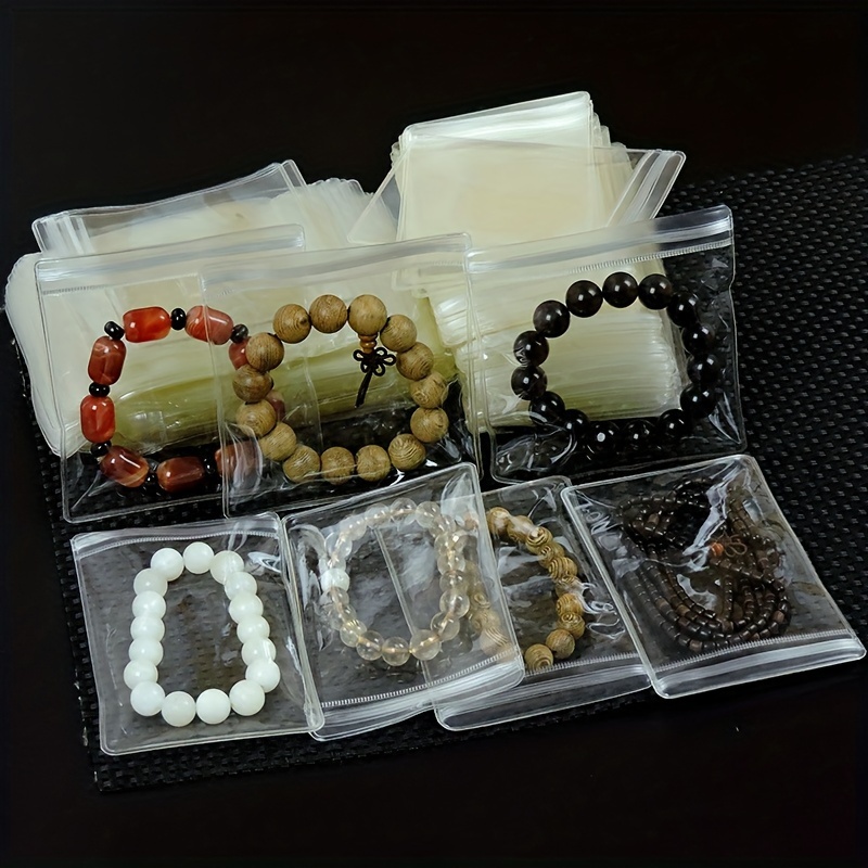 Pvc Clear Jewelry Anti Oxidation Zipper Bag Plastic Bags - Temu