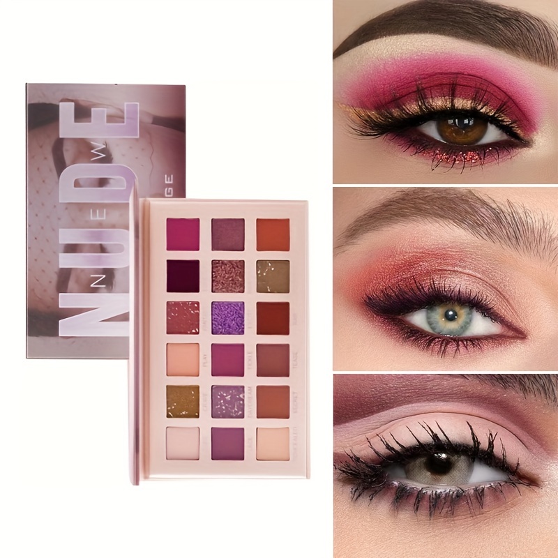 Desert Rose 18 Colors Eyeshadow Palette Earth Color Tone Temu