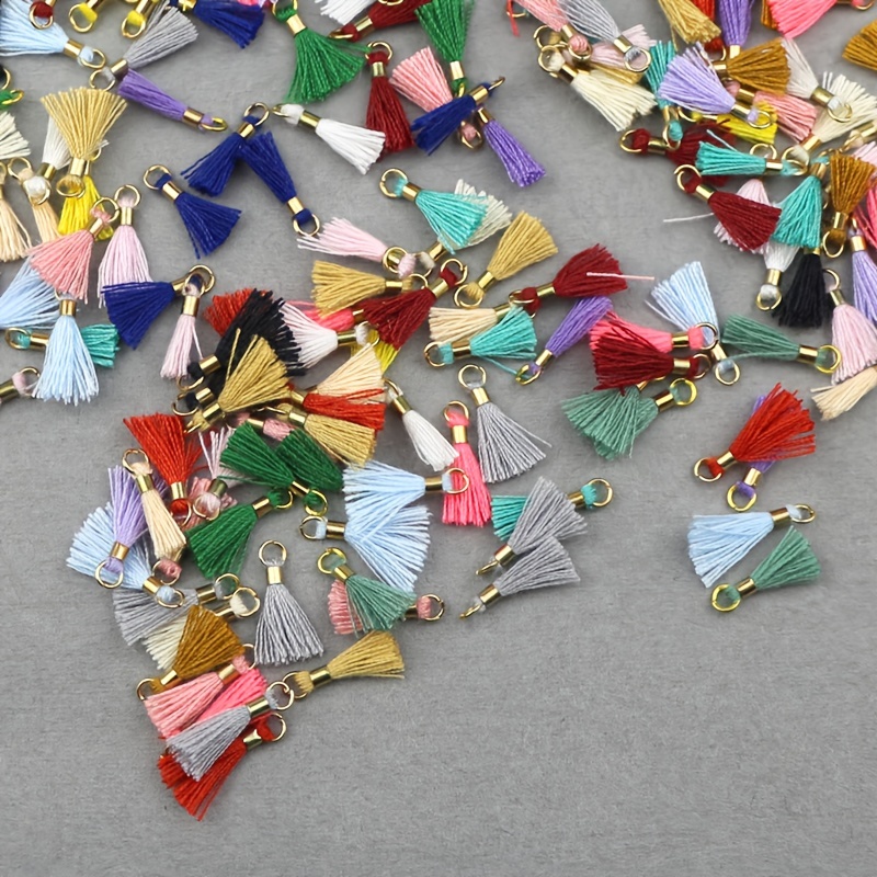 mini tassels metal rings making cotton thread Temu Kuwait
