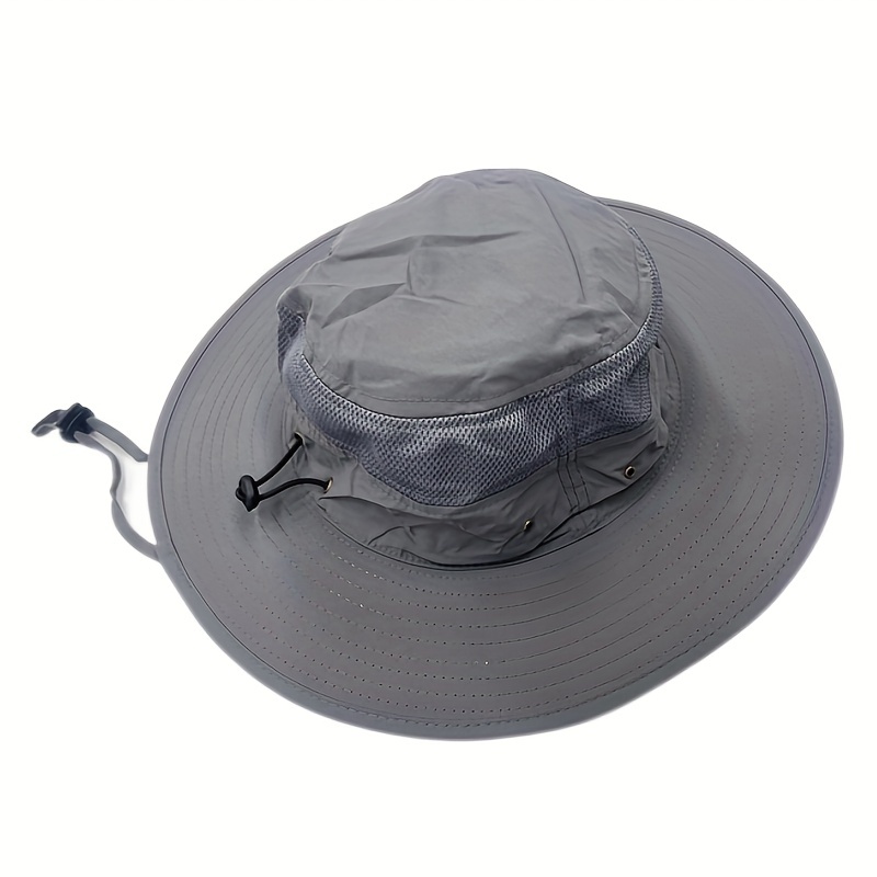 

Sun Hat Windproof Hat Uv Protection Hat Beach Mesh Sun Hat Fisherman Hat 56-61cm