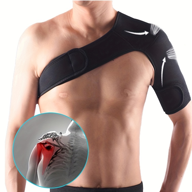 Kuangmi Double Shoulder Support Brace Strap Wrap Neoprene Protector (Large)  : : Health & Personal Care