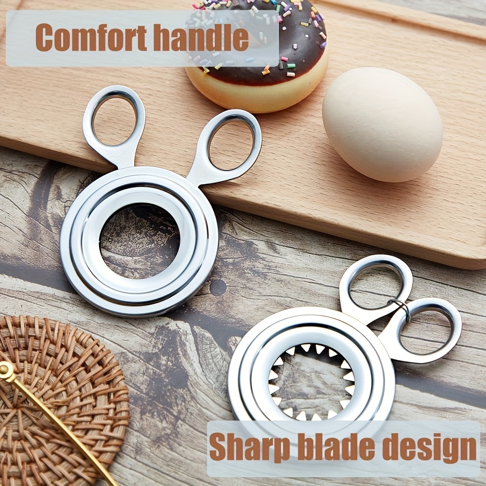 1pc Stainless Steel Egg & Topper Tool For Removing The Top Of Soft