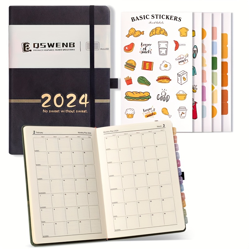 Work Calendar Daily Planner Spanish 2024 to Do List Notebook A6 Journal  Notepad to Easily Organize Your Tasks and Boost Productivity for Home  Office