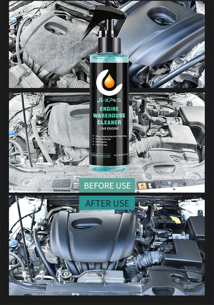 Engine Interior Care Clean Kit Car Engine Bay Cleaner - Temu
